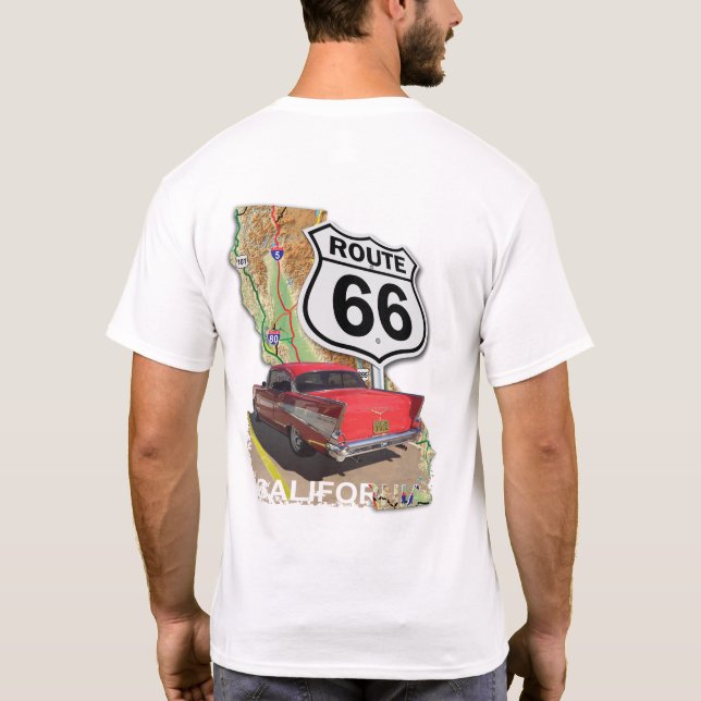 Historic California Route 66 T-Shirt (Back)
