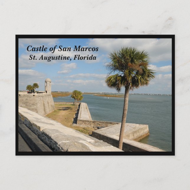Historic Castle of San Marcos Holiday Postcard (Front)