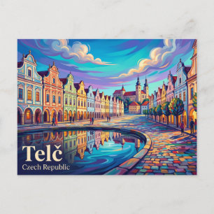 Historic Centre of Telč Czech Republic Postcard