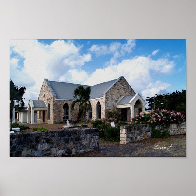 Historic Church in Antigua Canvas Print (Front)