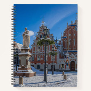 Historic city center in Riga, Latvia Notebook