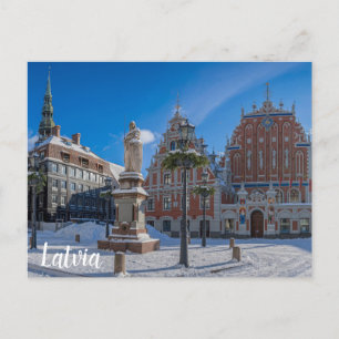 Historic city center in Riga, Latvia Postcard