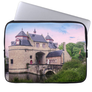 Historic city gate in Bruges Laptop Sleeve