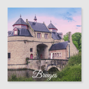 Historic city gate in Bruges Magnet
