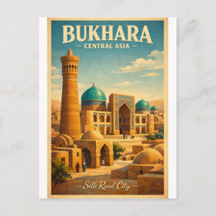 Historic city of Bukhara in Central Asia Postcard