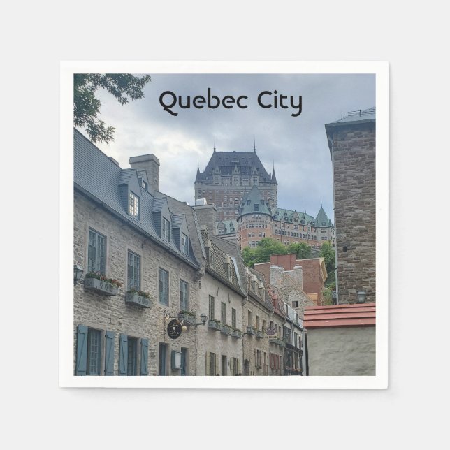 Historic district in Quebec City           Napkin (Front)