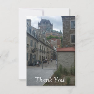 Historic District in Quebec city Thank You Card