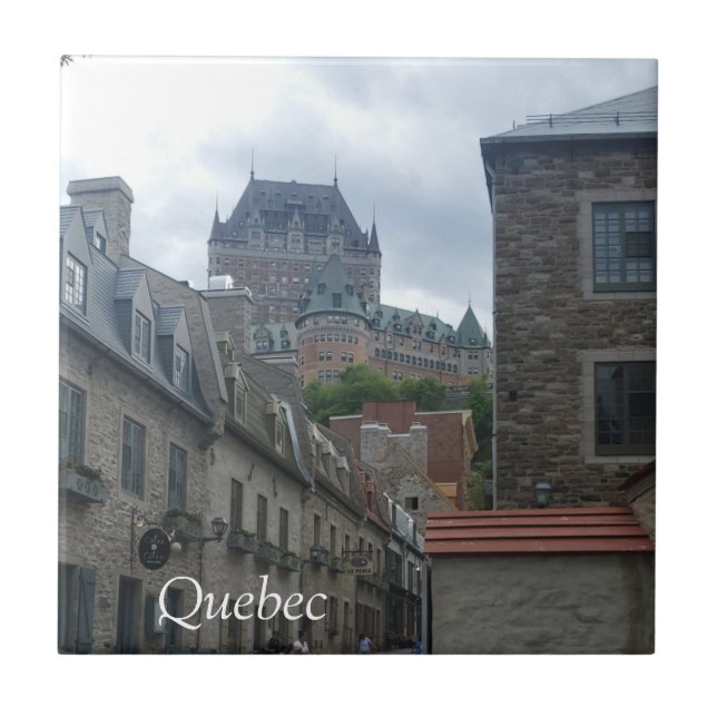 Historic District in Quebec city Tile (Front)