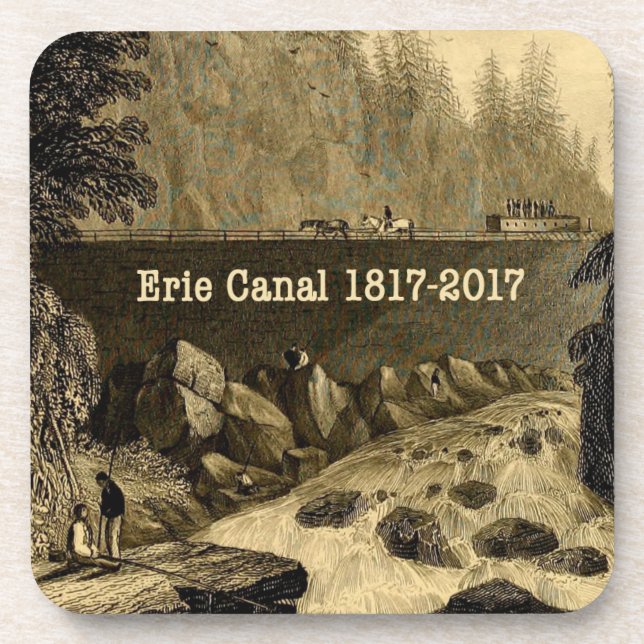 Historic Erie Canal Bicentennial Years Coaster (Front)