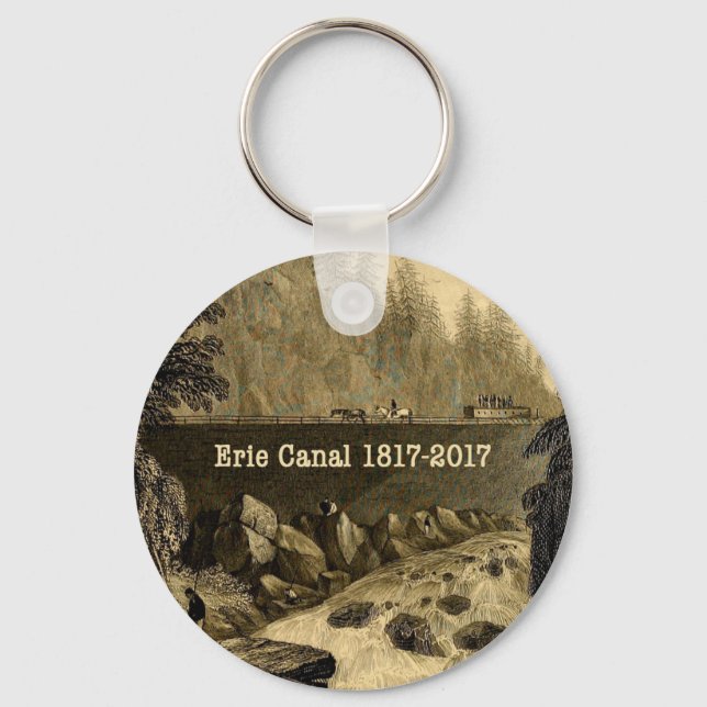 Historic Erie Canal Bicentennial Years Keychain (Front)