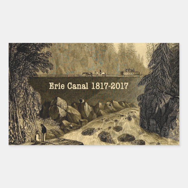 Historic Erie Canal Bicentennial Years Sticker (Front)