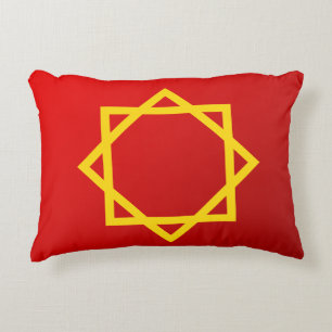 Historic Flag Of Kingdom Of Morocco Patriot Nation Accent Pillow