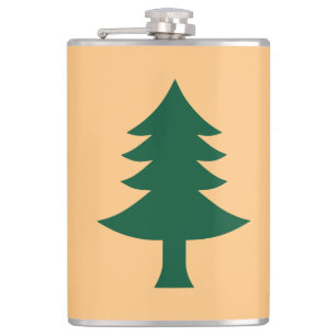 Historic Flag of Maine (1901–1909) Hip Flask