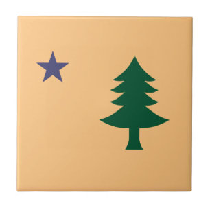 Historic Flag of Maine (1901–1909) Tile
