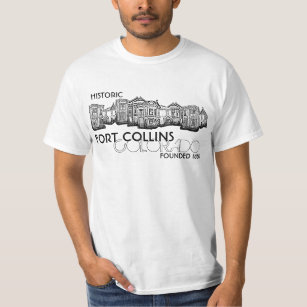 Historic Fort Collins Colorado old town value tee
