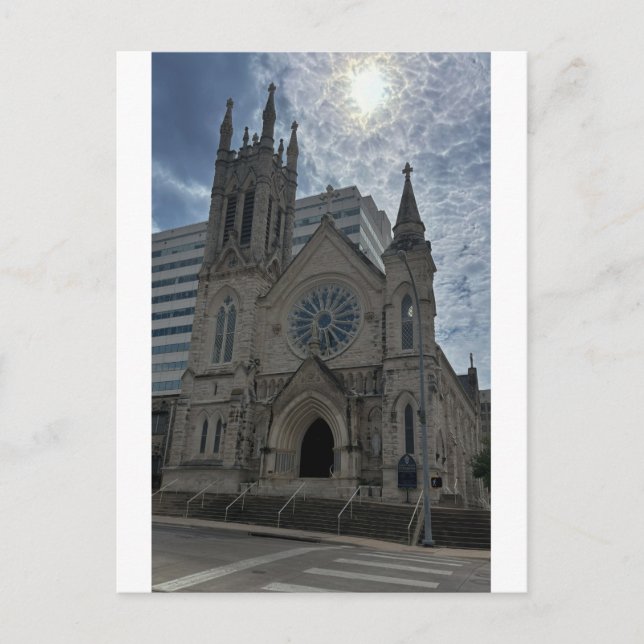 Historic Gothic Cathedral with Rose Window  Postcard (Front)