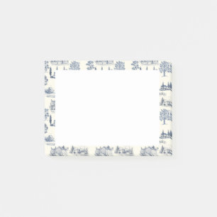 Historic Homes Toile Post-it Notes