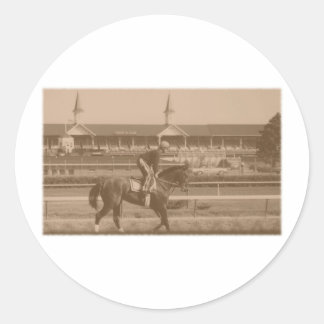 Historic Horse Racing Classic Round Sticker
