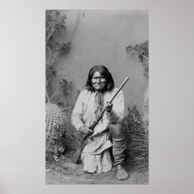 Historic Iconic Native American Indian Geronimo Poster (Front)