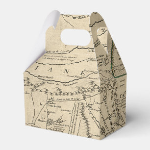 Historic Illinois Map of 1718 Favor Box