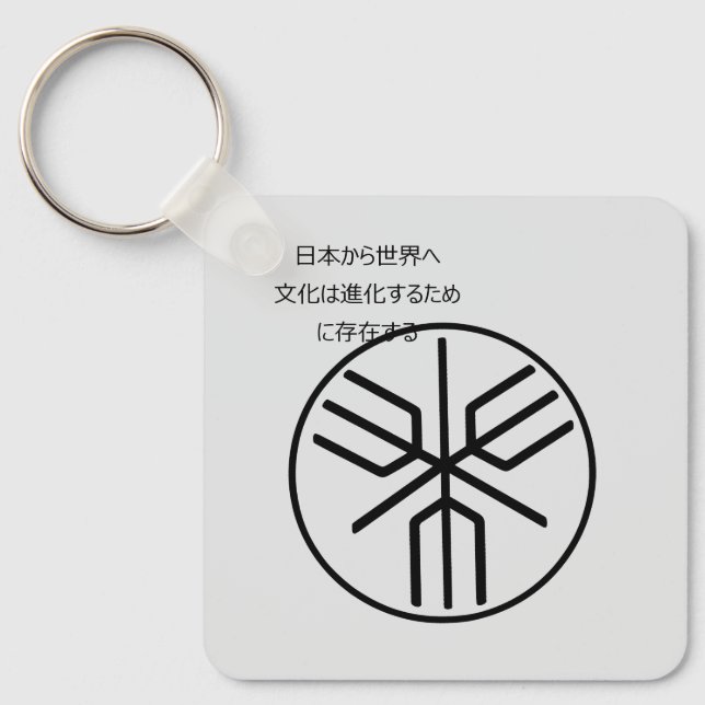 Historic Japanese Archipelago Emblem Keychain (Front)