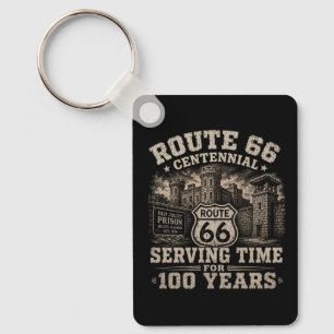 Historic Joliet Route 66 Travel Americana Keychain