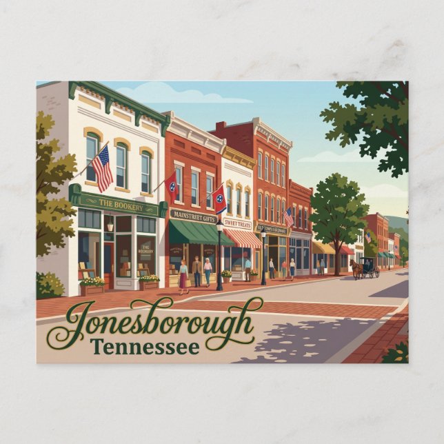 Historic Jonesborough USA Postcard (Front)