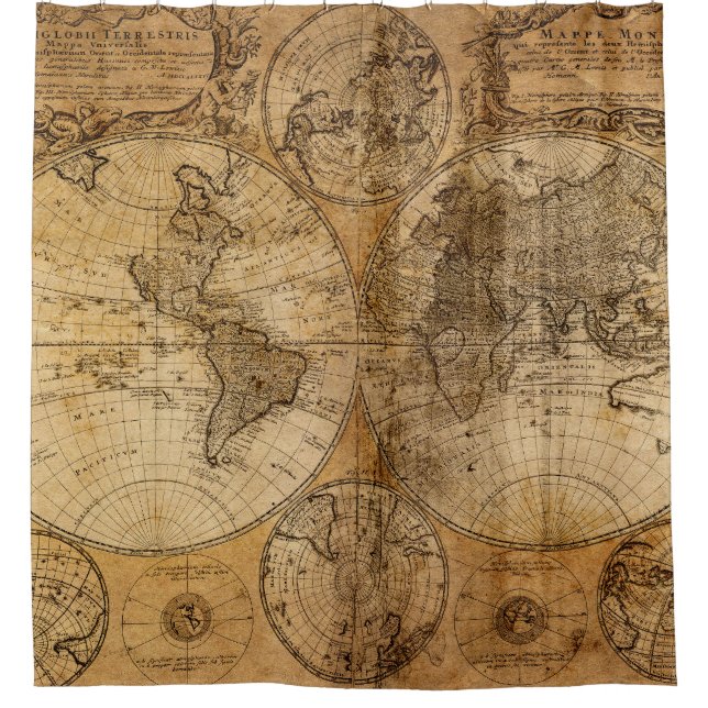 Historic Journey: 1746 World Map (Front)