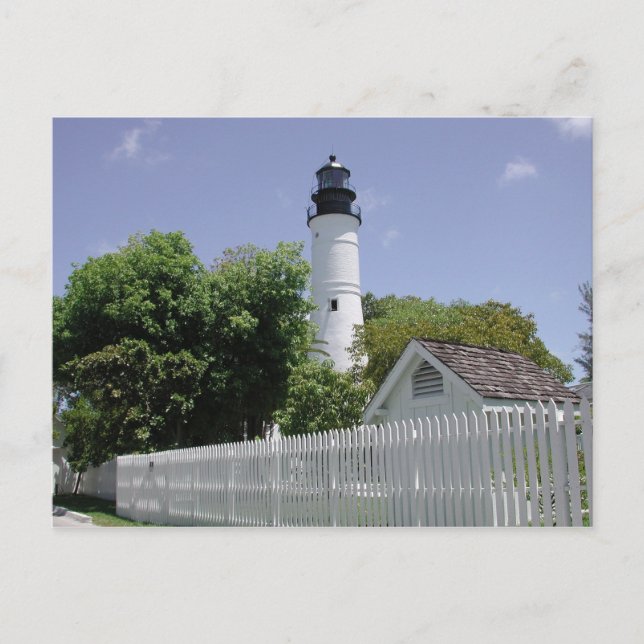 Historic Key West Florida Lighthouse Postcard (Front)