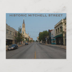 HISTORIC MITCHELL STREET Postcard