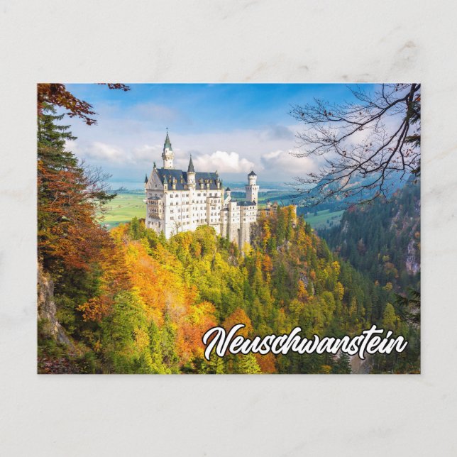Historic Neuschwanstein Castle, Germany Postcard (Front)