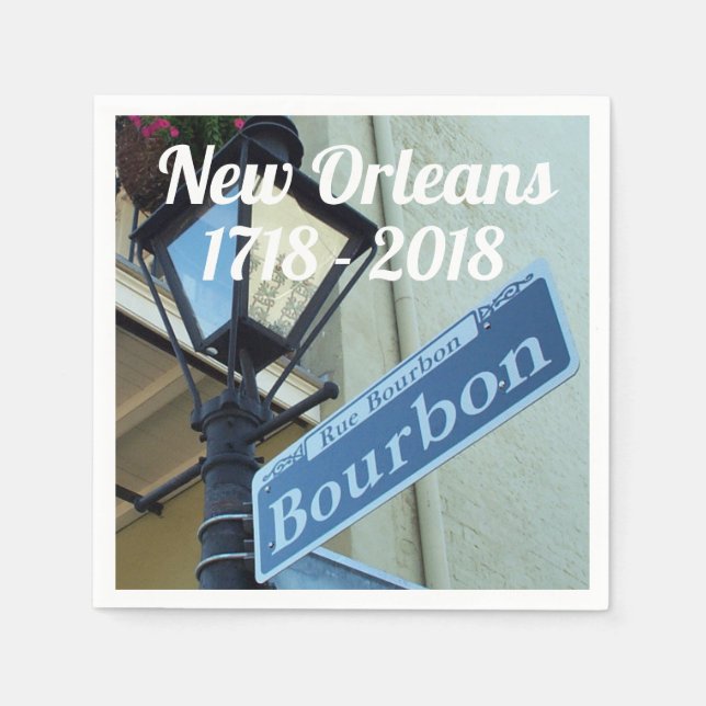 Historic New Orleans Tricentennial Napkin (Front)