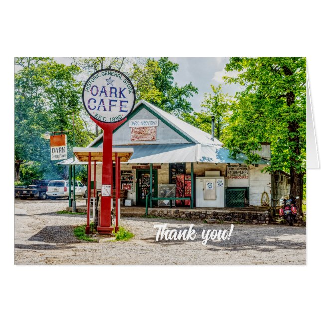 Historic Oark General Store Thank You Card (Front Horizontal)