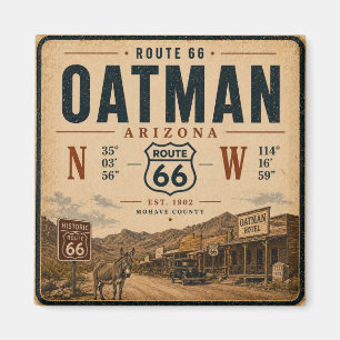 Historic Oatman Arizona Landmark Design Magnet
