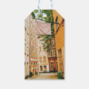 Historic old town, Gamla Stan, Stockholm, Sweden Gift Tags