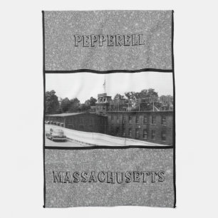 Historic Paper Mill in Pepperell Massachusetts Kitchen Towel