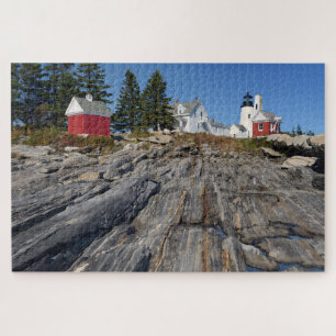 Historic Pemaquid Point Lighthouse in Maine Jigsaw Puzzle