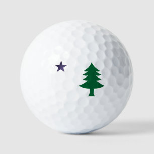 Historic Pine Tree Flag of Maine (1901–1909)  Golf Balls