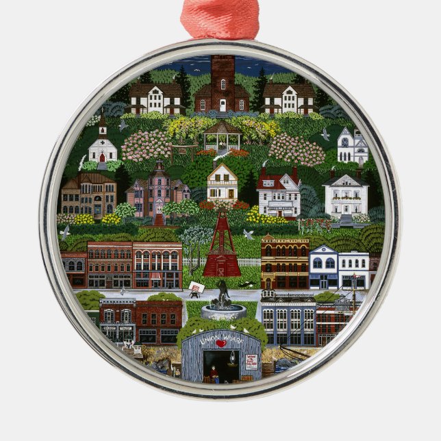 Historic Port Townsend, Washington Metal Ornament (Front)