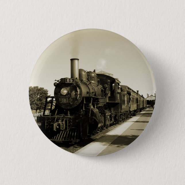 Historic Railroad 2 Inch Round Button (Front)