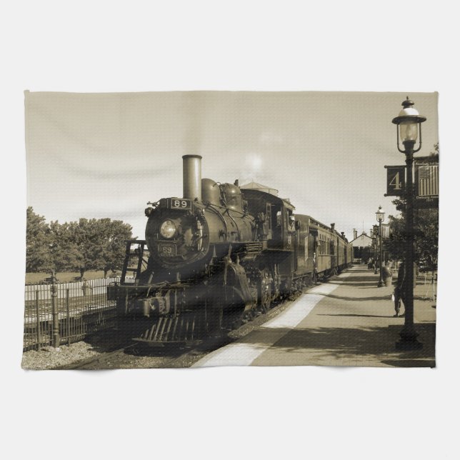 Historic Railroad Kitchen Towel (Horizontal)