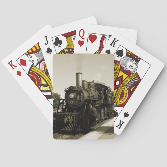 Historic Railroad Playing Cards (Back)