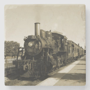 Historic Railroad Stone Coaster