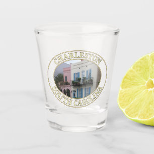Historic Rainbow Row Homes, Charleston, SC Shot Glass