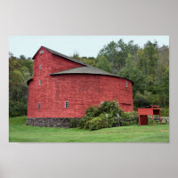 Historic Red Round Barn, Halcottsville, New York