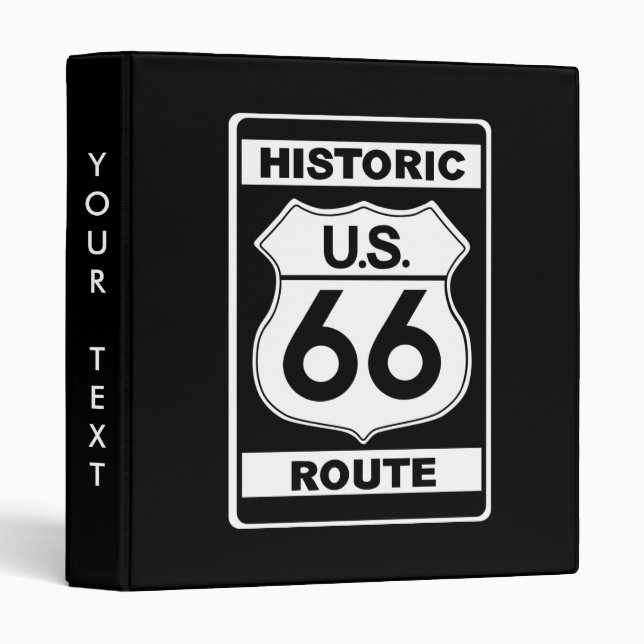 Historic Route 66 Binder (Front/Spine)