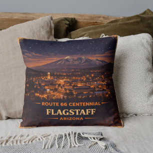 Historic Route 66 Centennial 1926-2026 Double Side Throw Pillow