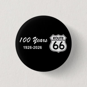 Historic Route 66 Centennial 1 Inch Round Button