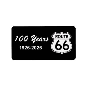 Historic Route 66 Centennial Label