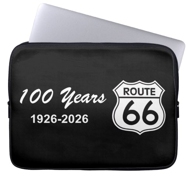 Historic Route 66 Centennial Laptop Sleeve (Front)